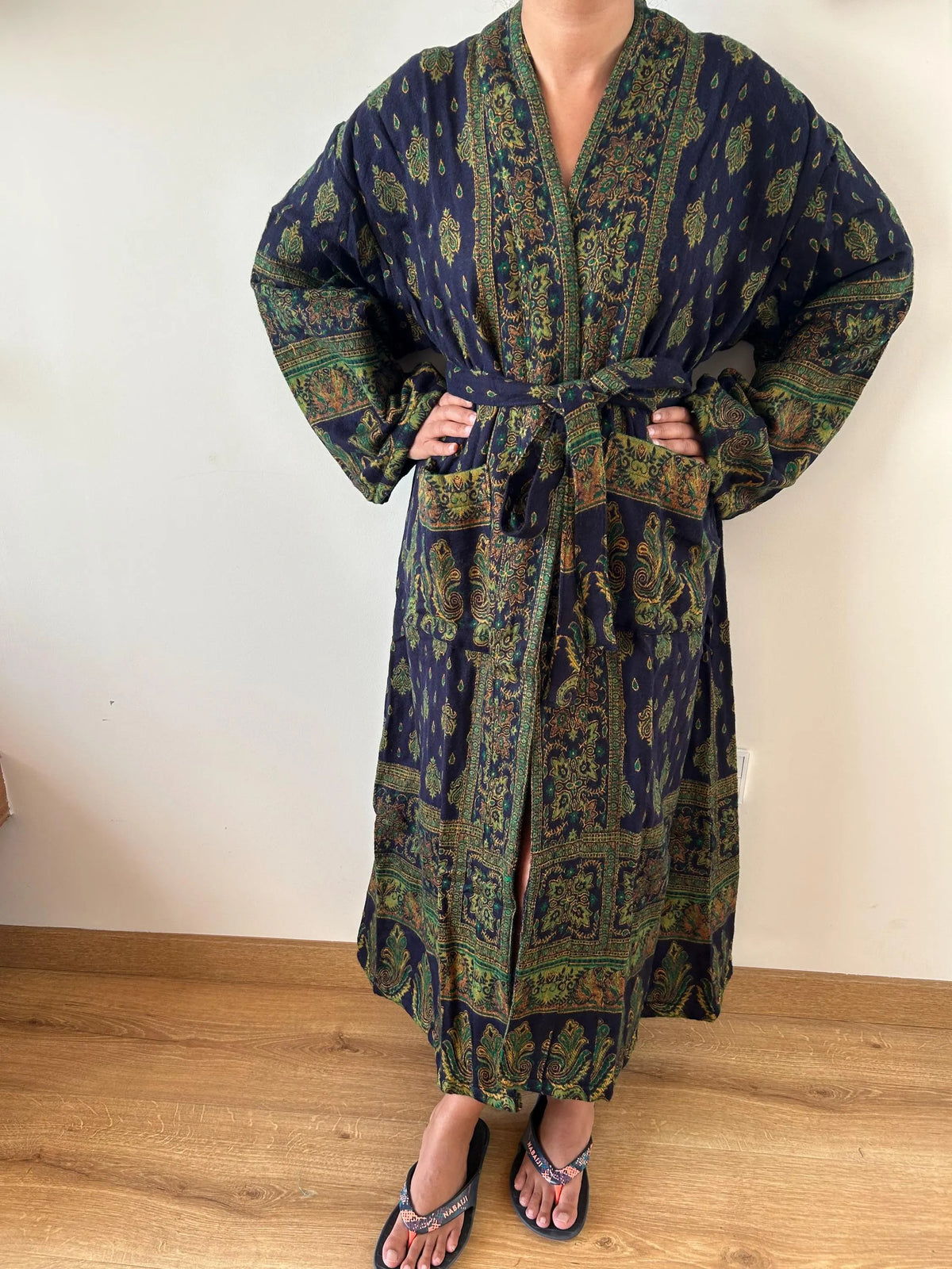 Unisex Yak Wool Robe Kimono Loungewear Resort Wear Dressing Gown